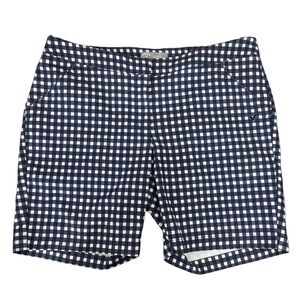 Callaway Women’s Navy Blue & White Gingham Opti Dri Golf Shorts Size 8